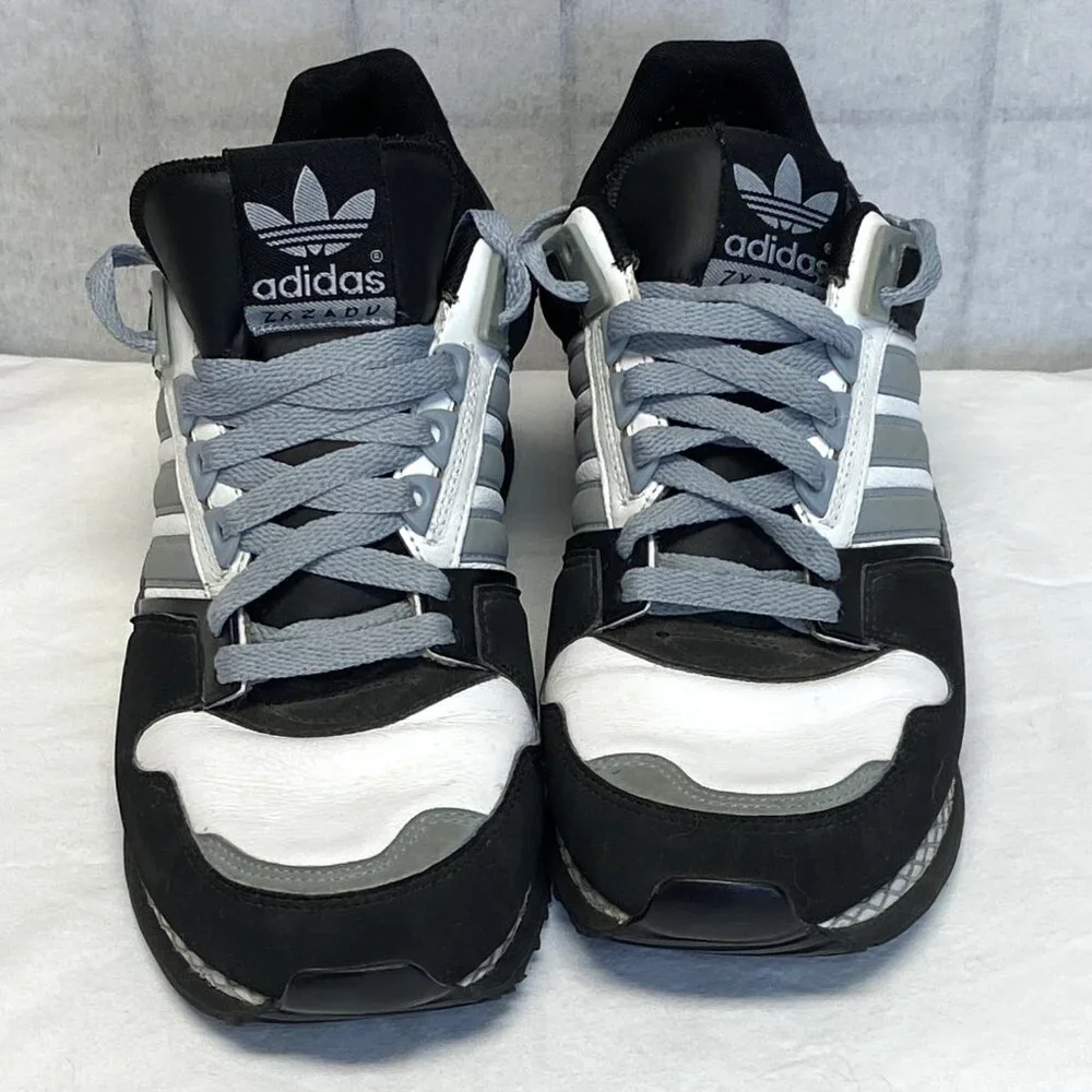 Adidas ZXZ ADV 2008 Retro Black Grey White 10.5 Lace Up Low Top Running Shoes